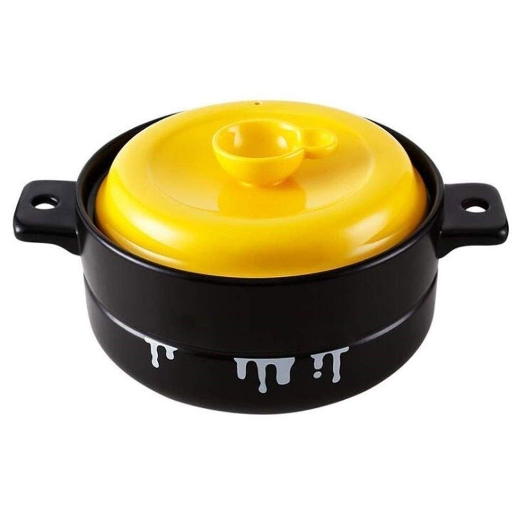 Premium Enameled Cast Iron Round Casserole Pot with Lid - Gold Painted Dutch Oven for Baking, Braising & Serving - Perfect for Soups, Stews, Roasts & Family Dinners
