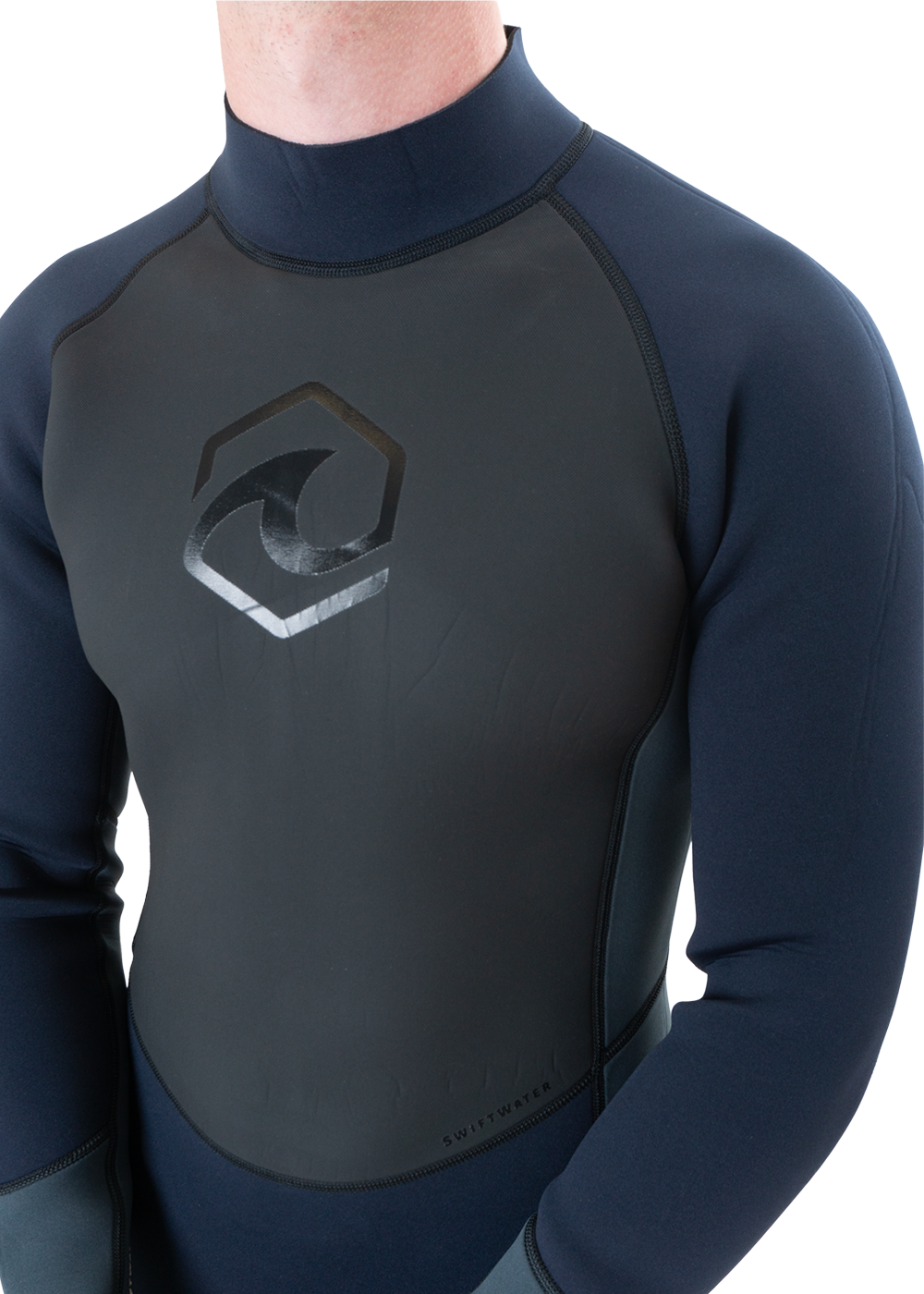 Swiftwater Men's 2.5mm Back Zip Steamer Wetsuit for Surfing, Diving & Water Sports - Thermal Protection & Comfort