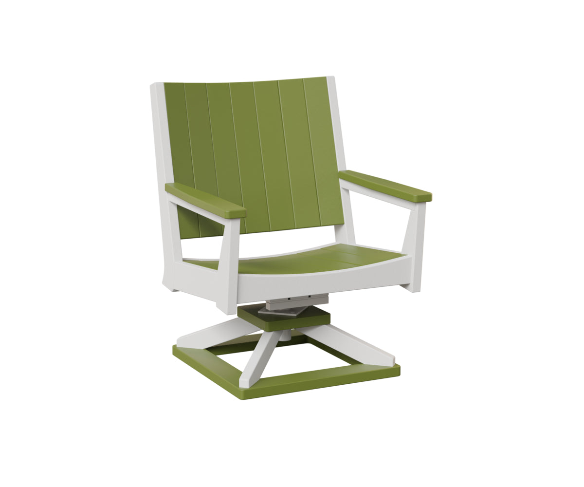 Berlin Gardens Mayhew Chat Swivel Rocker - Outdoor Patio Conversation Chair with Comfortable Cushions for Porch, Deck, or Garden Relaxation