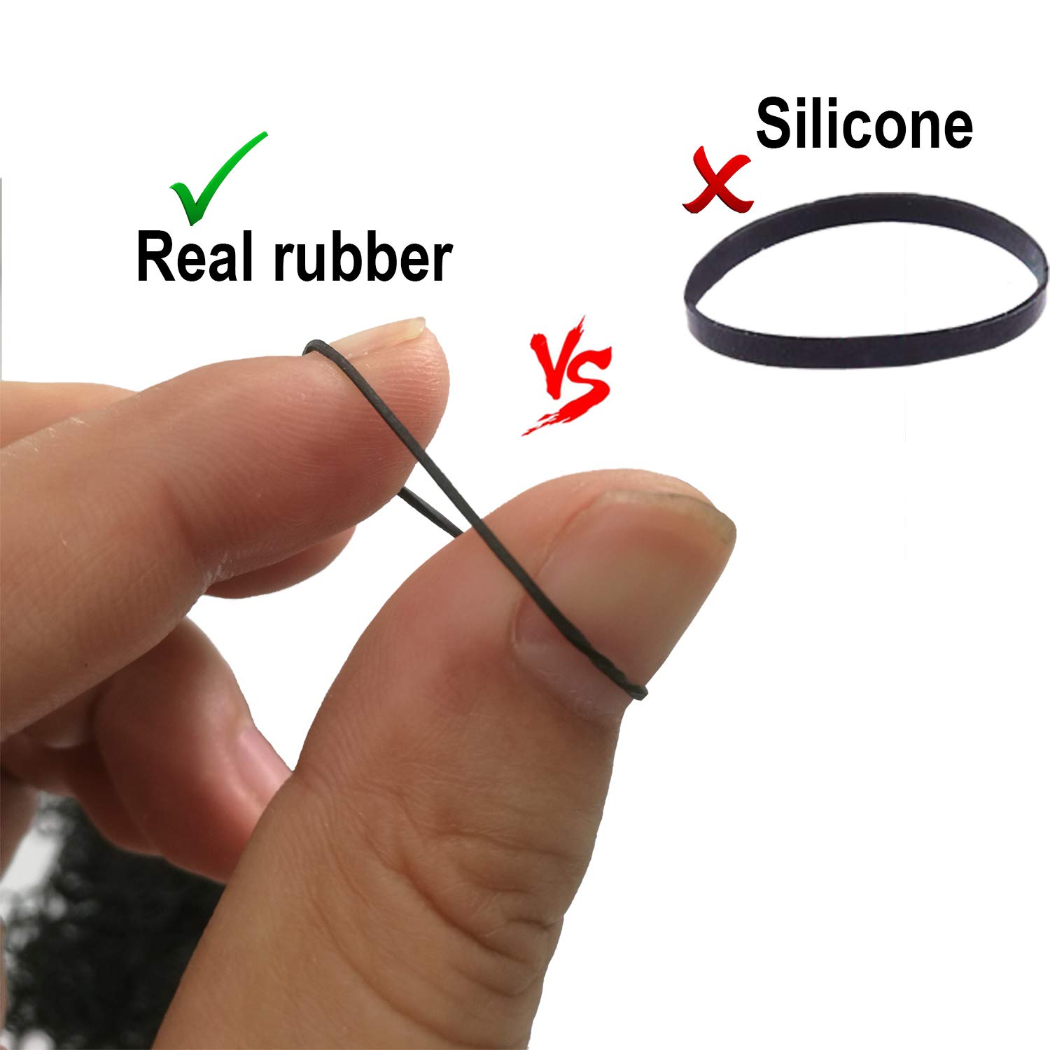 Mini Rubber Bands for Hair - 1000pcs Soft Elastic Hair Ties for Kids Braids, Wedding Hairstyles & DIY Crafts - Premium Tiny Black Rubber Bands for Hair Styling, Dental Flossing & Office Organization