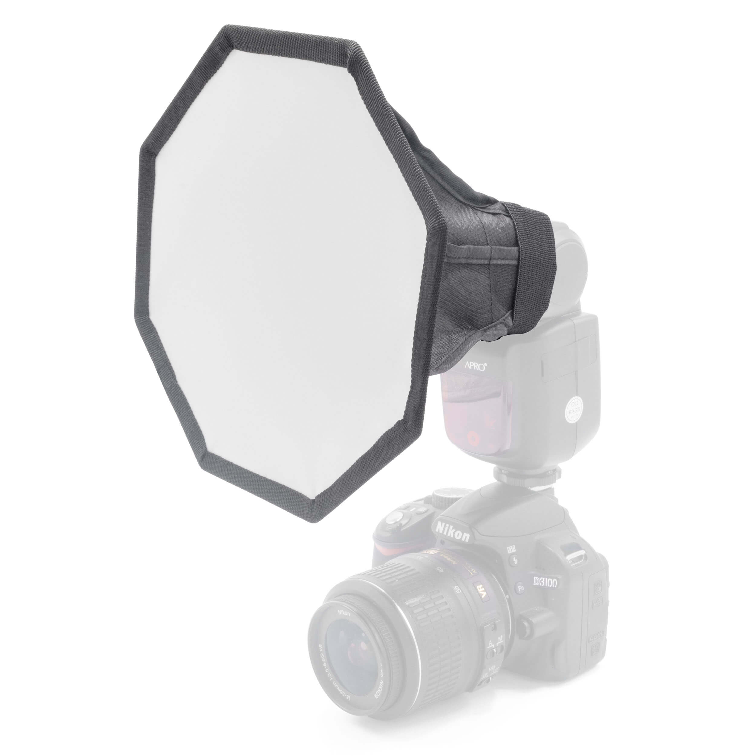 20cm (7.8 Inch) Ultra Compact Octagonal Speedlite Softbox - Perfect for Portrait, Product & Studio Photography Lighting