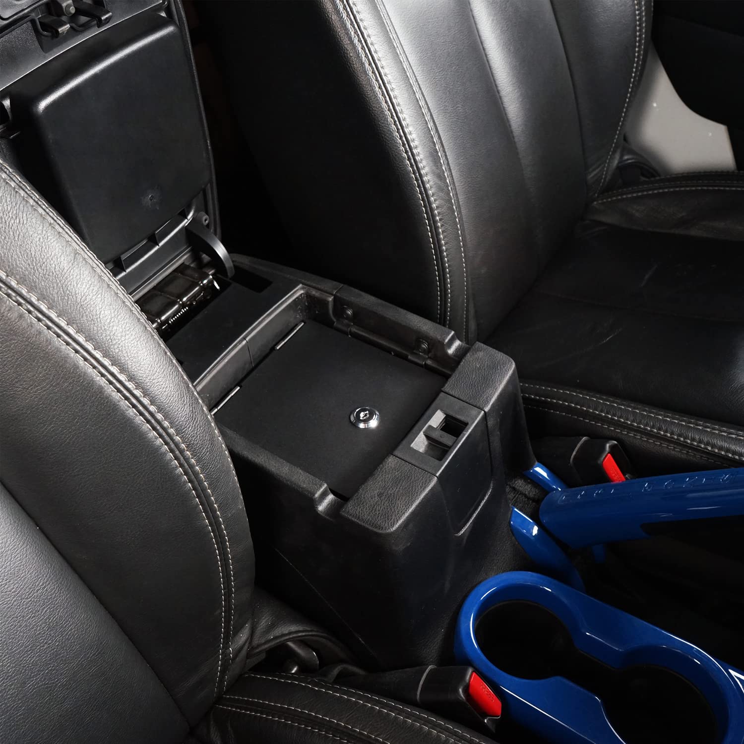 u-Box Wrangler JK Locking Center Console Storage Box - Secure Vault Organizer Insert for 2011-2018 Jeep Wrangler JK & JKU Models - Perfect for Vehicle Security & Interior Organization