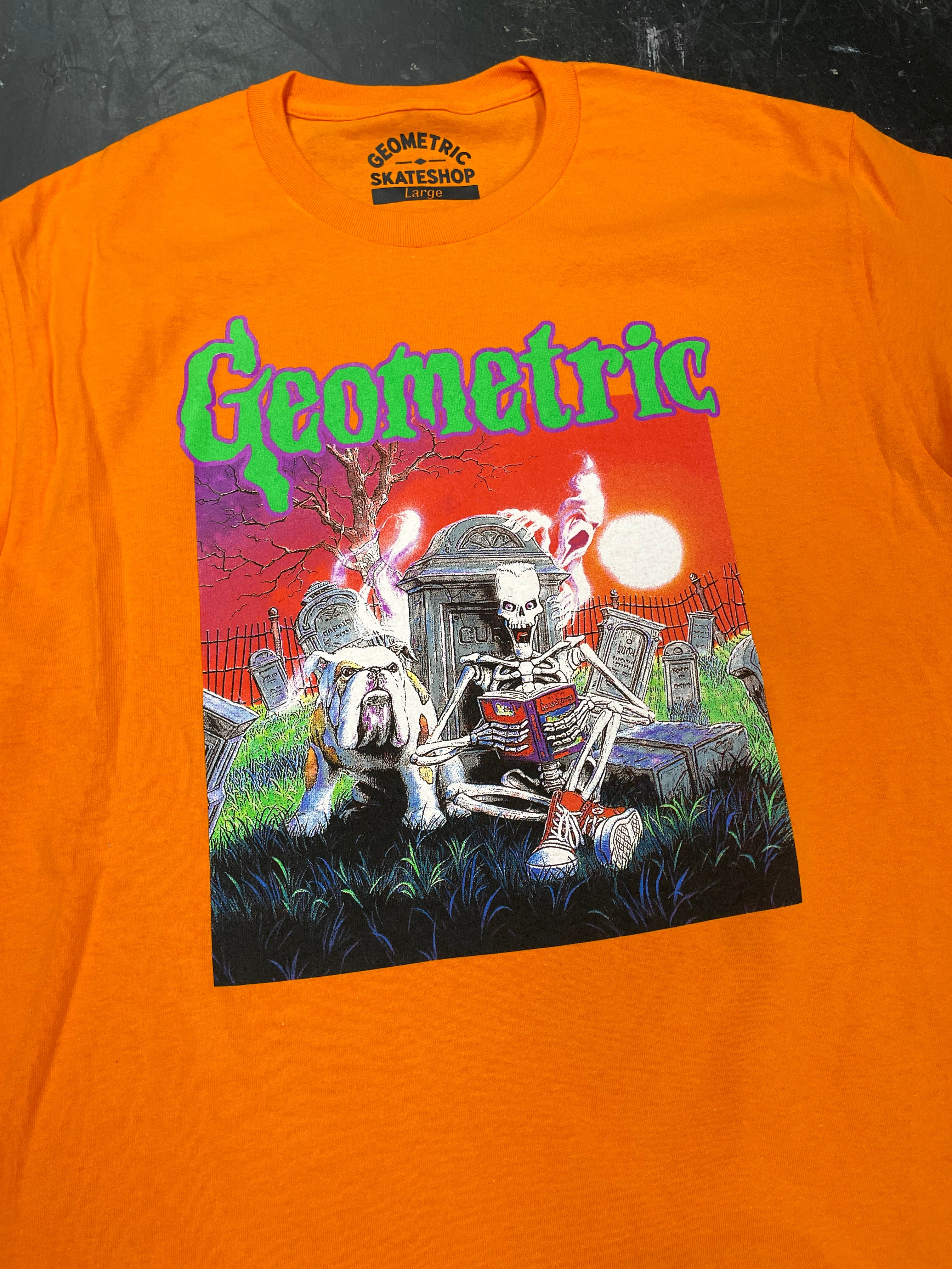 Geometric Chima Halloween T-Shirt for Men & Women - Orange Graphic Tee for Costume Parties & Trick or Treating