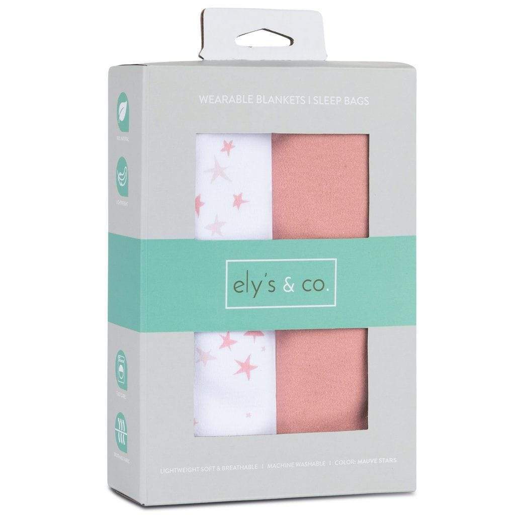 Ely's&Co. Wearable Blanket 2-Pack for Babies 0-3 Months | Soft Baby Sleep Sack for Newborns | Perfect for Nursery, Travel & Swaddling