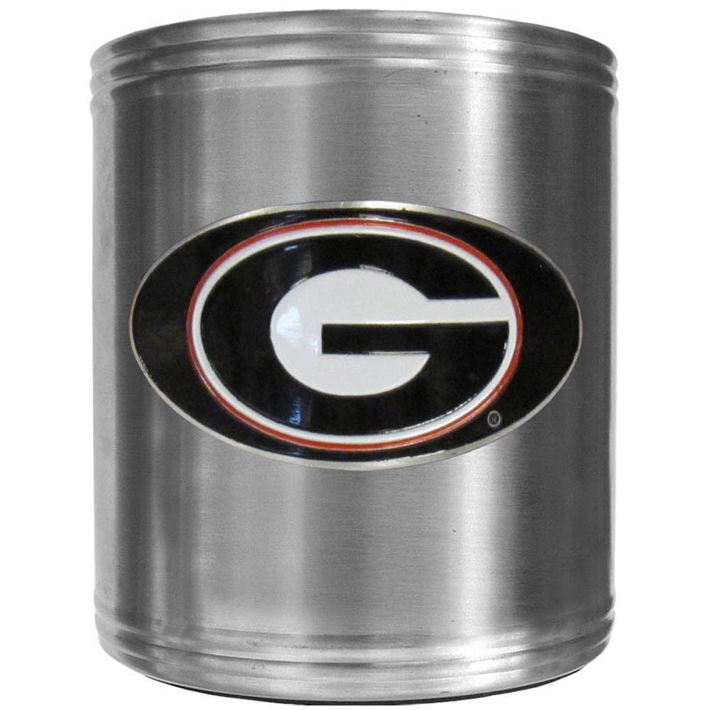 Siskiyou Sports NCAA Classic Steel Can Cooler - Insulated Beer & Soda Can Holder for Tailgating, Camping & Outdoor Parties