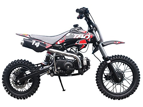 Tao Tao DB14 110cc Dirt Bike for Adults & Teens - Blue Off-Road Motorcycle for Trail Riding & Motocross Racing