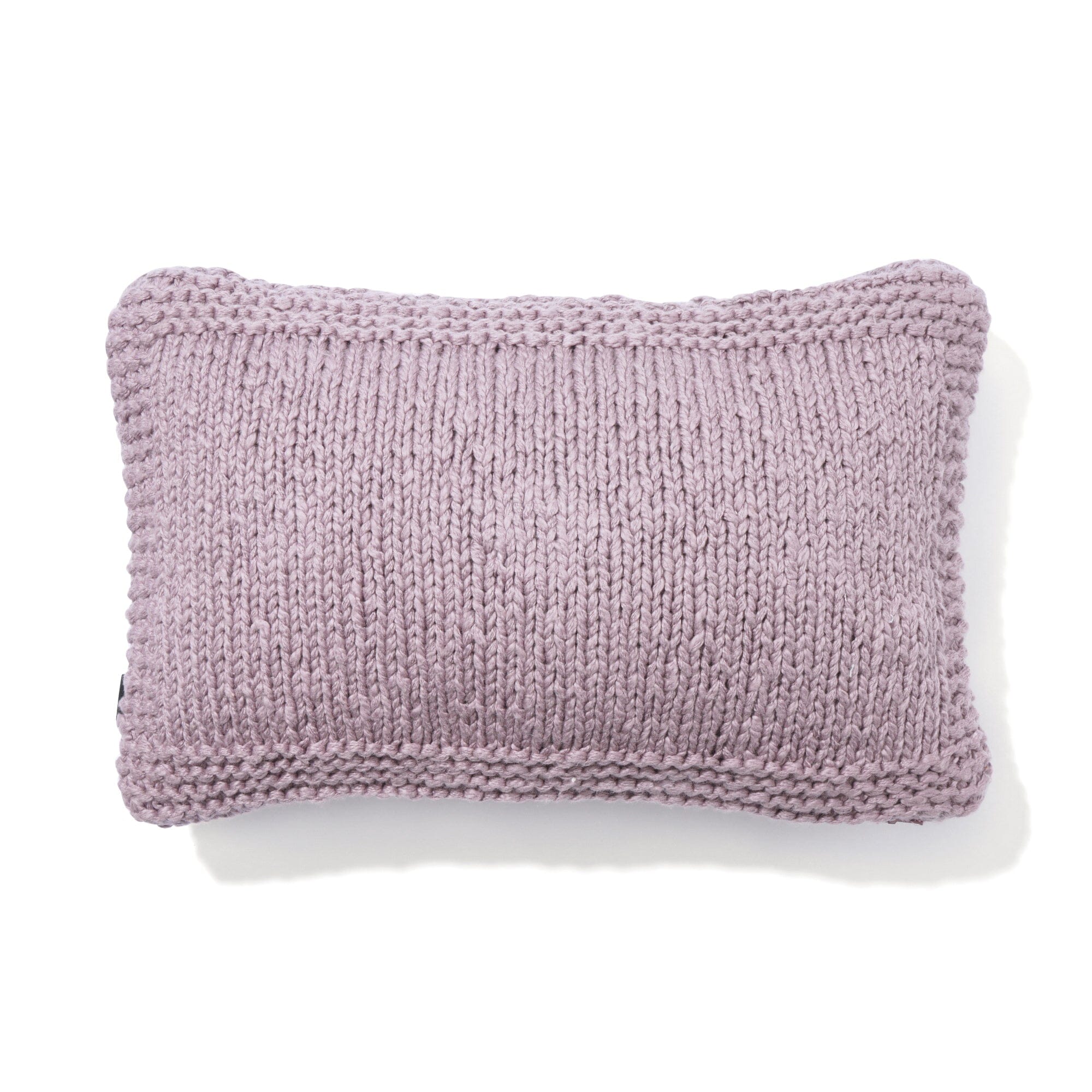 Soft Knit Flower Cushion Cover 16x10 Inches - Purple Bohemian Pillow Case for Sofa, Bed, Chair - Home Decor & Cozy Living Room Accessories