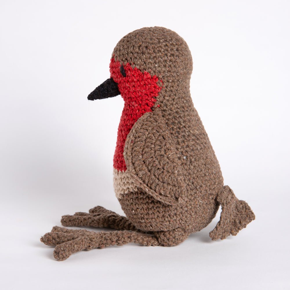 Riley Robin Crochet Kit for Beginners - Complete DIY Crochet Starter Set with Yarn, Hook & Instructions - Perfect for Home Decor, Gifts & Craft Projects