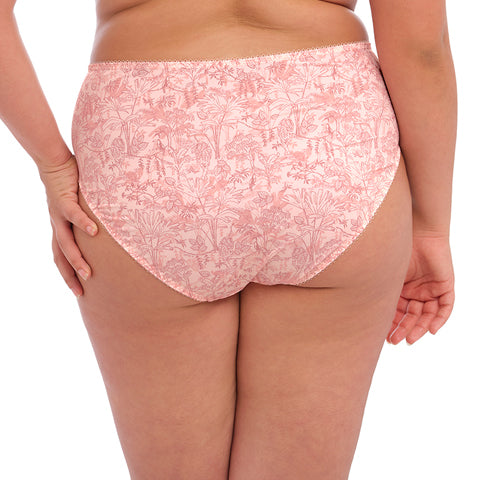 Elomi Mariella Full Brief Underwear - Comfortable Cotton Panties for Women, Plus Size Lingerie in Peachy Tiger Print - Perfect for Everyday Wear and Special Occasions