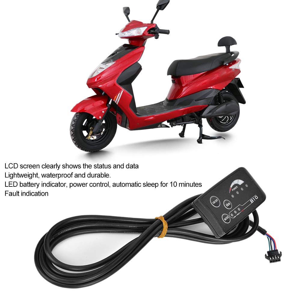 Electric Bike LED Display - 810 LED Screen with 5-Wire Cable & Control Panel for E-Bike/E-Scooter | Waterproof Dashboard for Commuting & Urban Riding