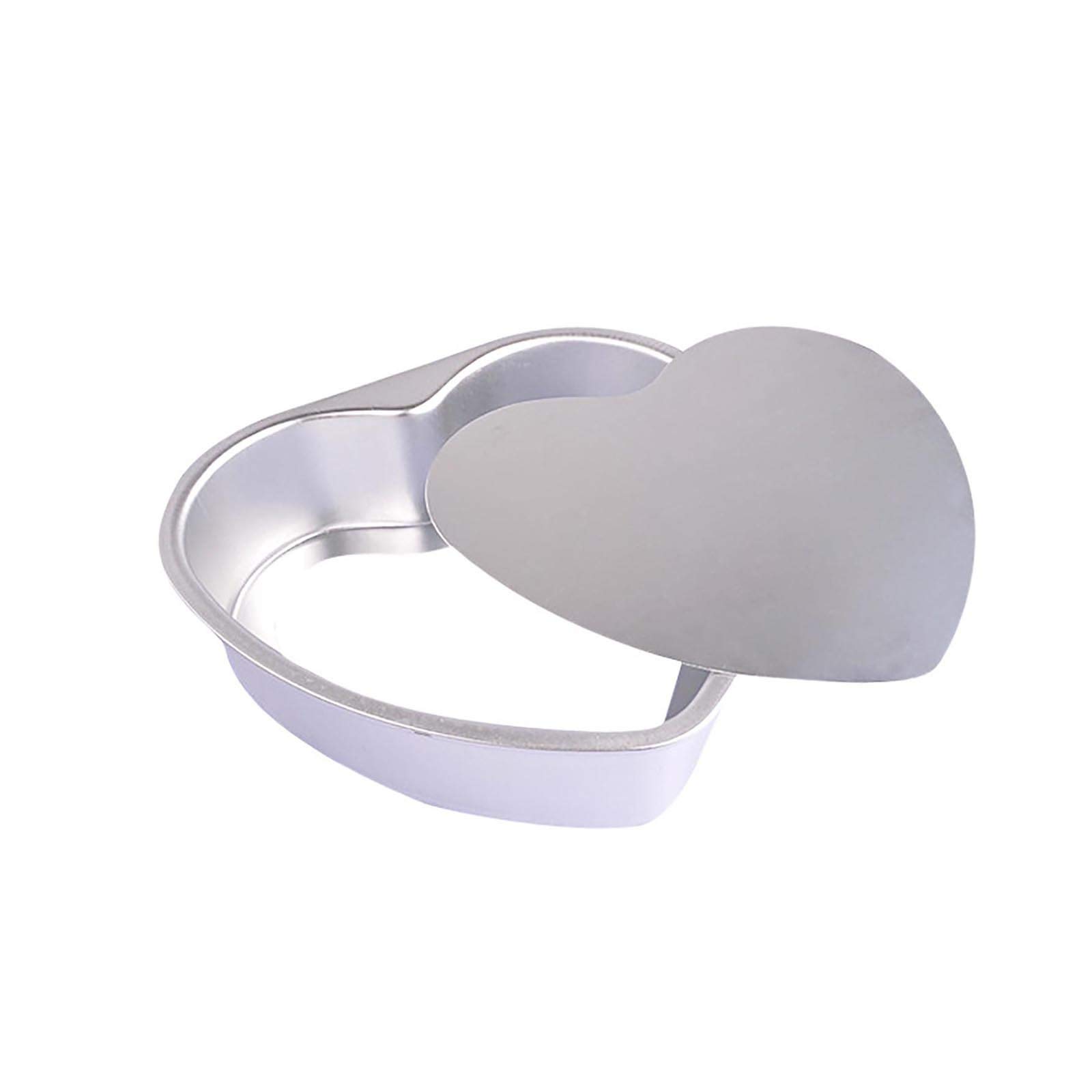 Non-Stick Heart-Shaped Cake Pan with Removable Bottom - Carbon Steel Alloy Baking Mold for Meatballs, Cupcakes & Desserts - Perfect for Birthday Parties, Valentine's Day & Home Baking