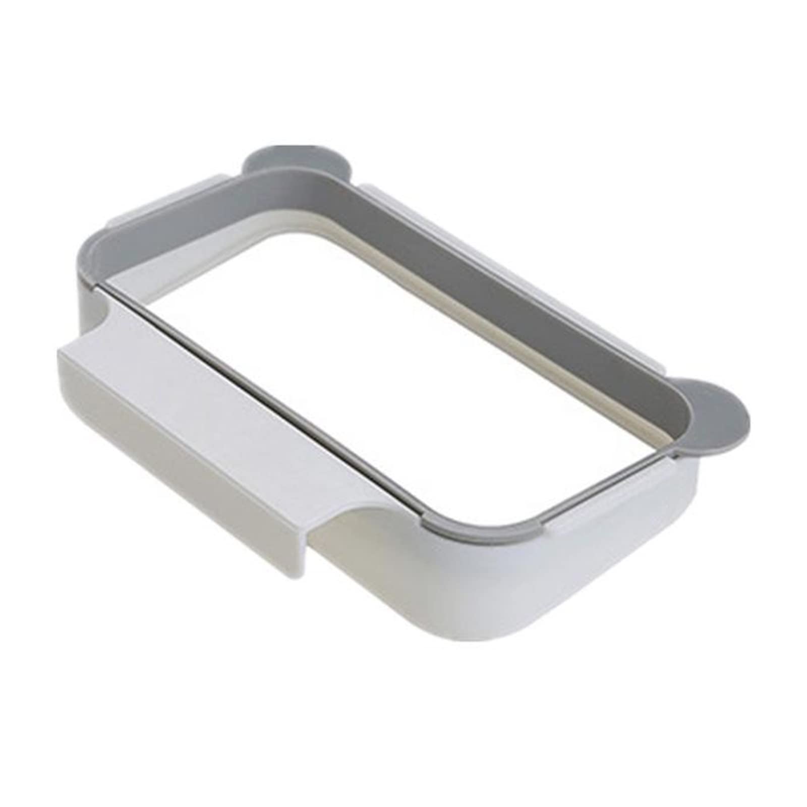 1pc Hanging Trash Bag Holder for Kitchen Cabinet Door - Portable Garbage Bag Organizer with Lid, Gray (1 Capacity) - Perfect for Kitchen, Bathroom & Outdoor Use
