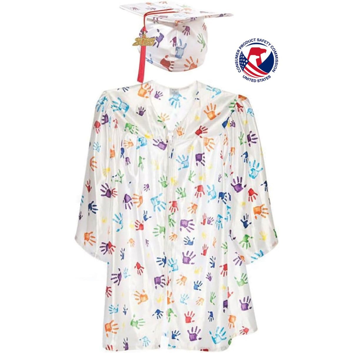 Medium Size Graduation Gown Set for Kids - Early Childhood Education & Kindergarten Graduation Cap & Gown - Perfect for Preschool & Elementary School Graduation Ceremonies