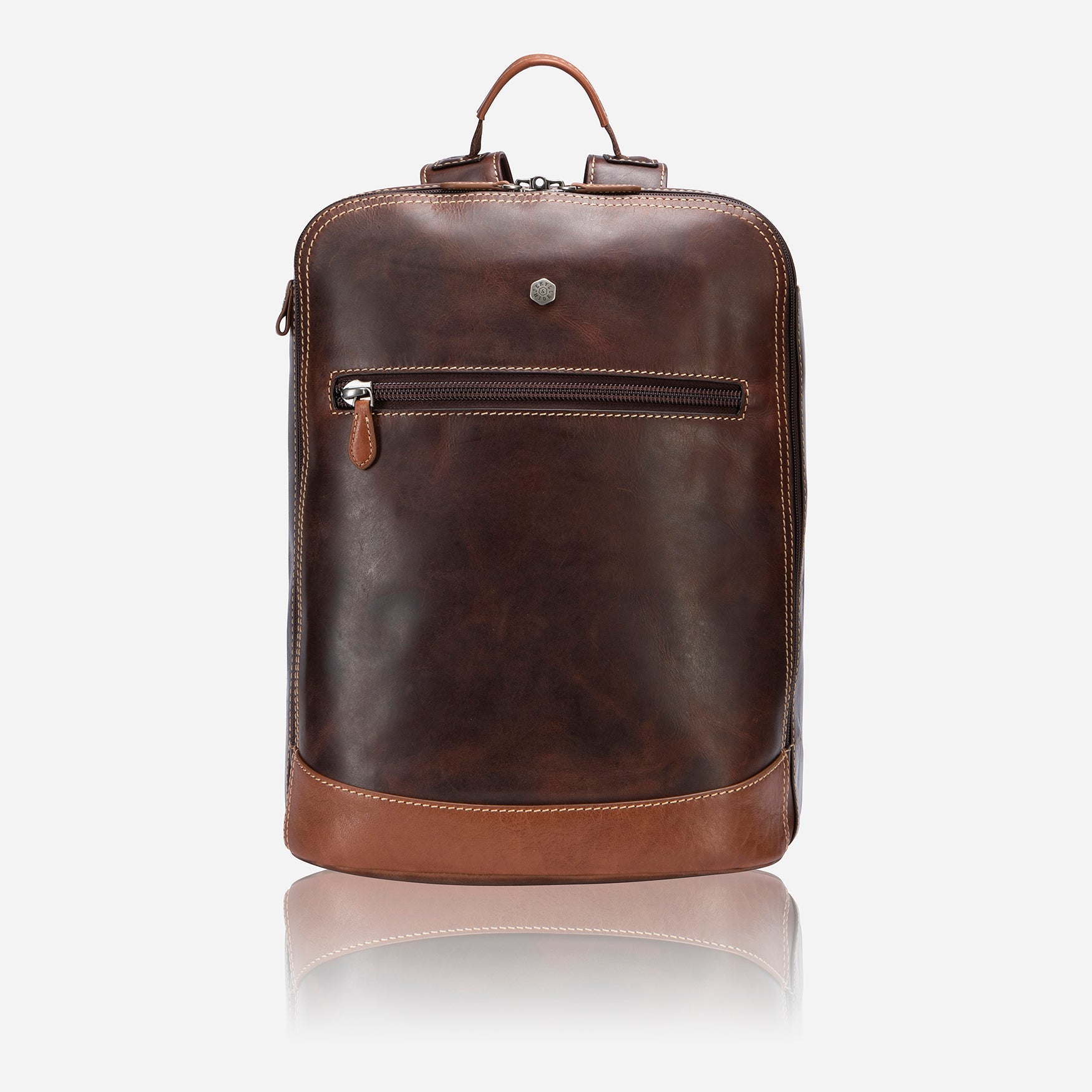 Jekyll & Hide Soho Double Compartment Backpack 41cm - Stylish Two-Tone Design for Work, Travel & School | Durable Laptop Bag for Men & Women