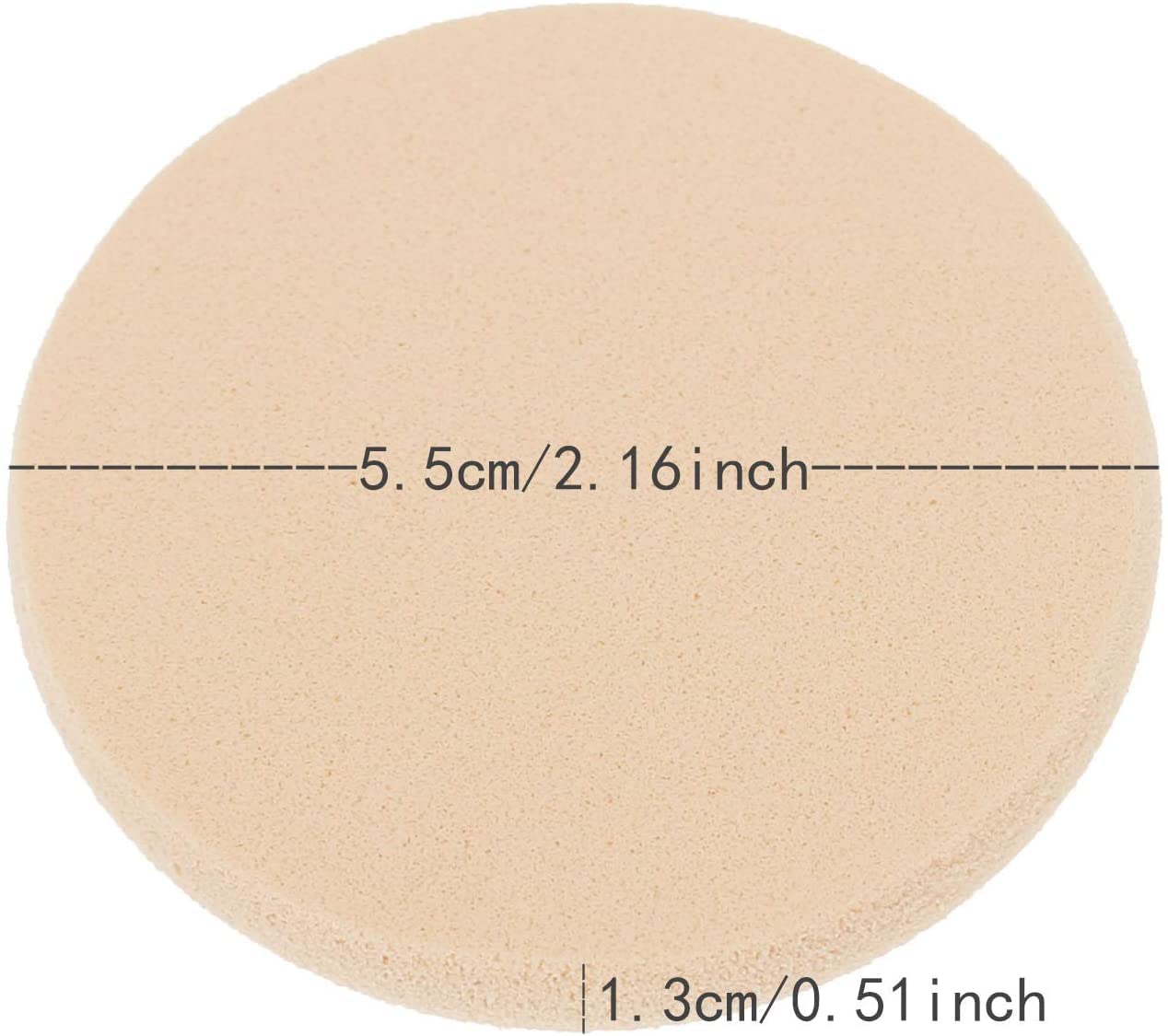 TopFinder® 8-Pack Soft Microfiber Makeup Sponge Puffs - Round Blender for Concealer & Foundation - Waterproof Beauty Blenders for Flawless Makeup Application (Perfect for Daily Use, Travel & Professional Makeup Artists)