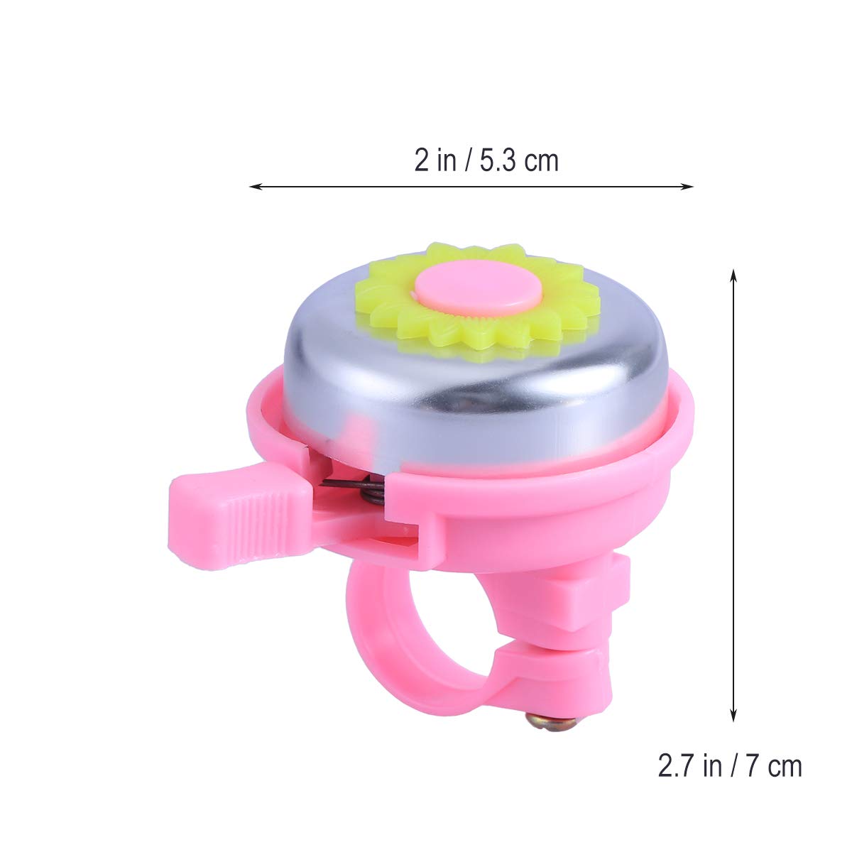 Sunflower Bike Bell for Kids - Loud Cycling Bell with Ring Horn Alarm for Boys & Girls (Pink) - Perfect for Safe Biking, School Commutes & Family Rides