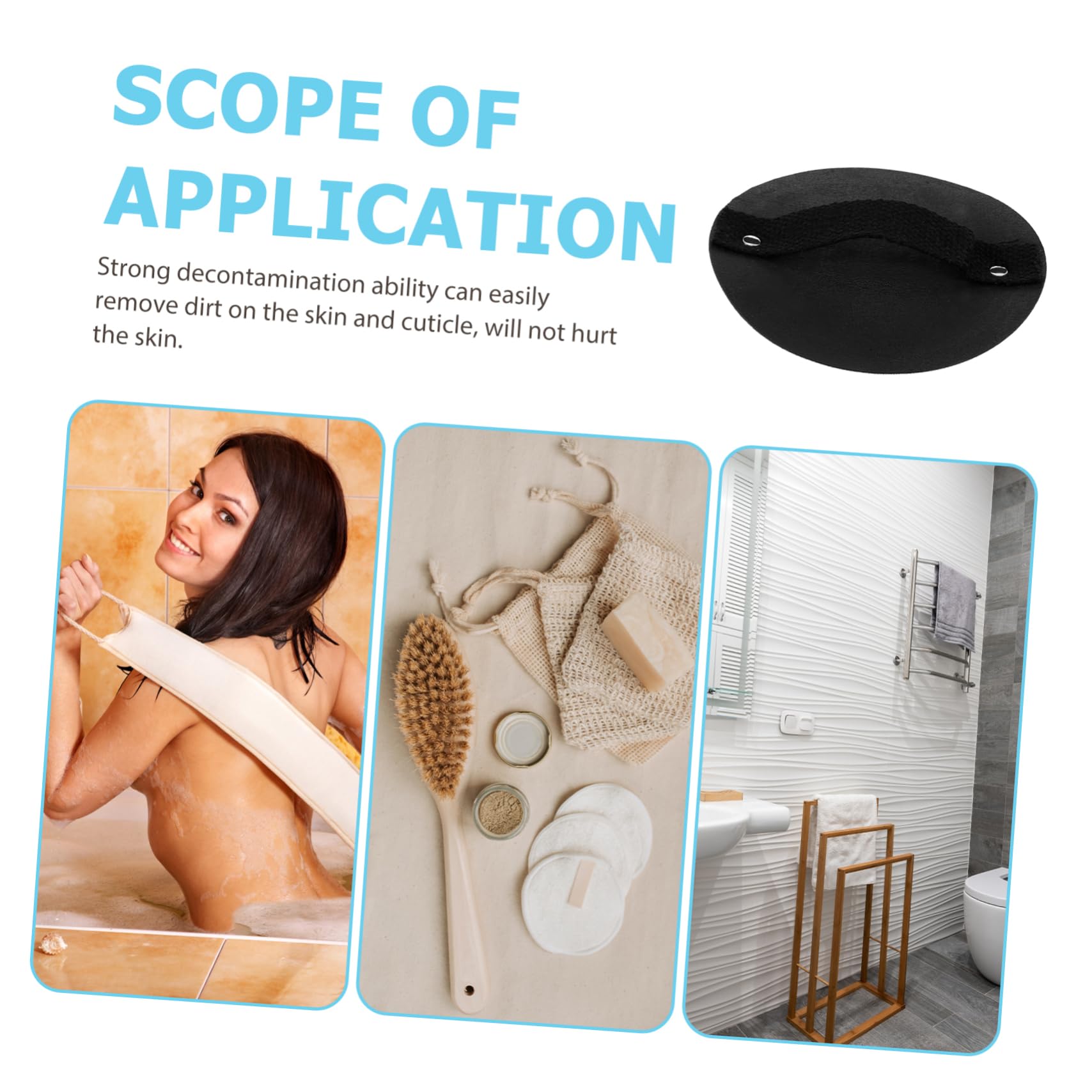 Double Sided Exfoliating Bath Towel - Shower Scrubber & Massager for Spa & Home Use
