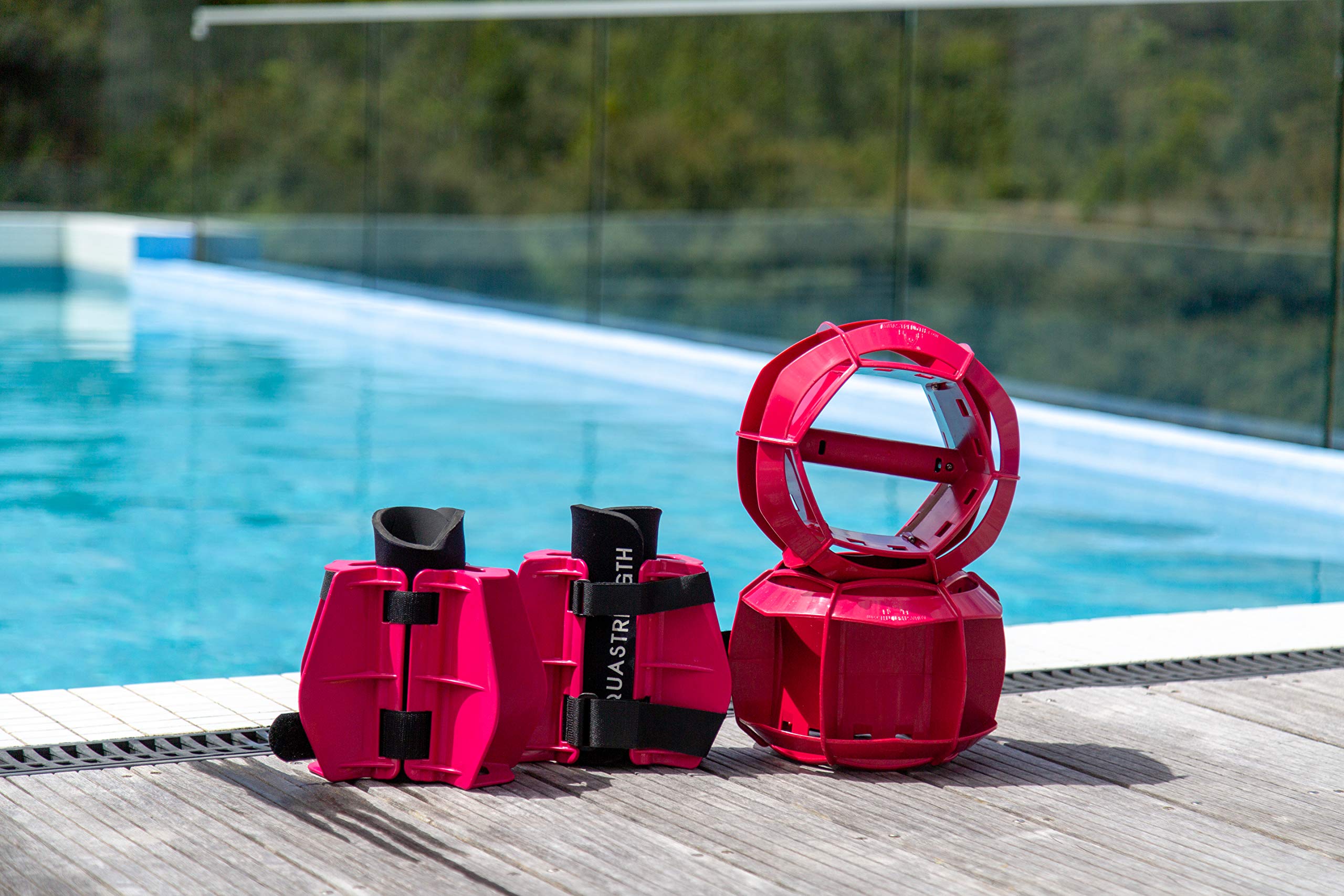Total Body Workout Bundle - Functional Aquatic Exercise Equipment for Pool Training with Water Weights | Includes Free Online Workout Programs, Demo Videos & Quick Start Guide | Perfect for Home Pools, Swim Training & Water Aerobics