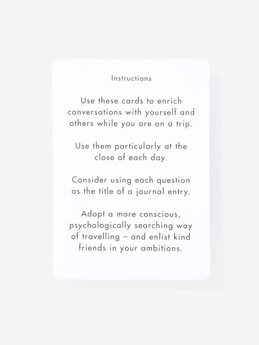 Travel Therapy Cards by The School of Life - Emotional Support & Self-Discovery for Travelers - Perfect for Solo Trips, Vacations & Adventure Journeys
