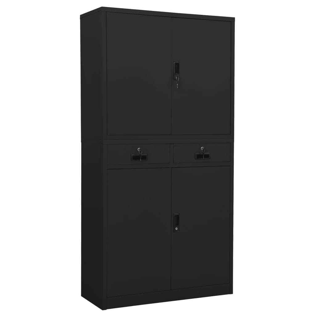 Steel File Cabinet with Lock - 35.4