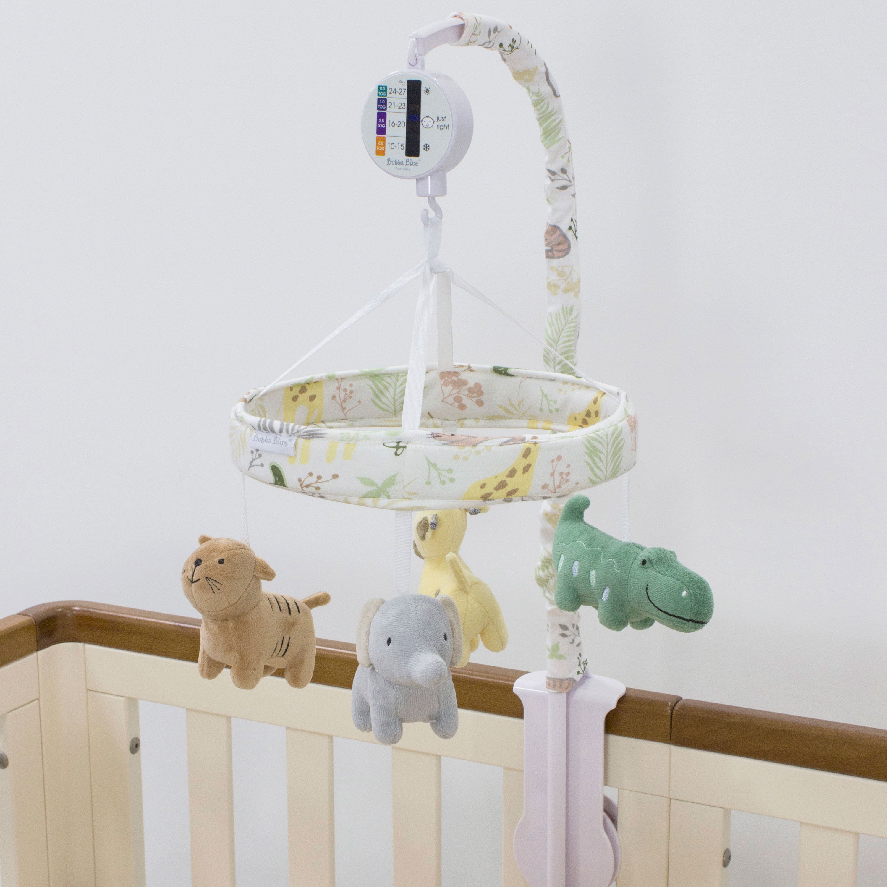 Jungle Bamboo Musical Mobile - Buy One Get One Free - Perfect for Baby Nurseries & Soothing Lullabies
