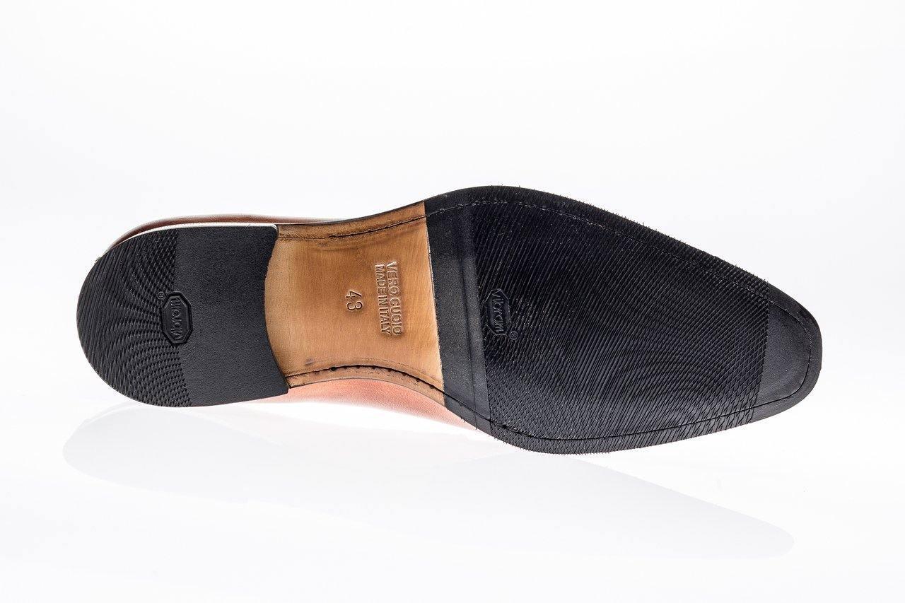 JOSE REAL AMBERES LOAFER - Genuine Italian Made Cognac Leather Slip-On Shoes for Men | Perfect for Business Casual, Office Wear & Formal Occasions
