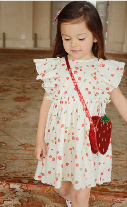 KONGES SLOJD EVIA BOW DRESS for Girls (Ages 2-10 Years) - Perfect for Birthday Parties, School Events, and Special Occasions