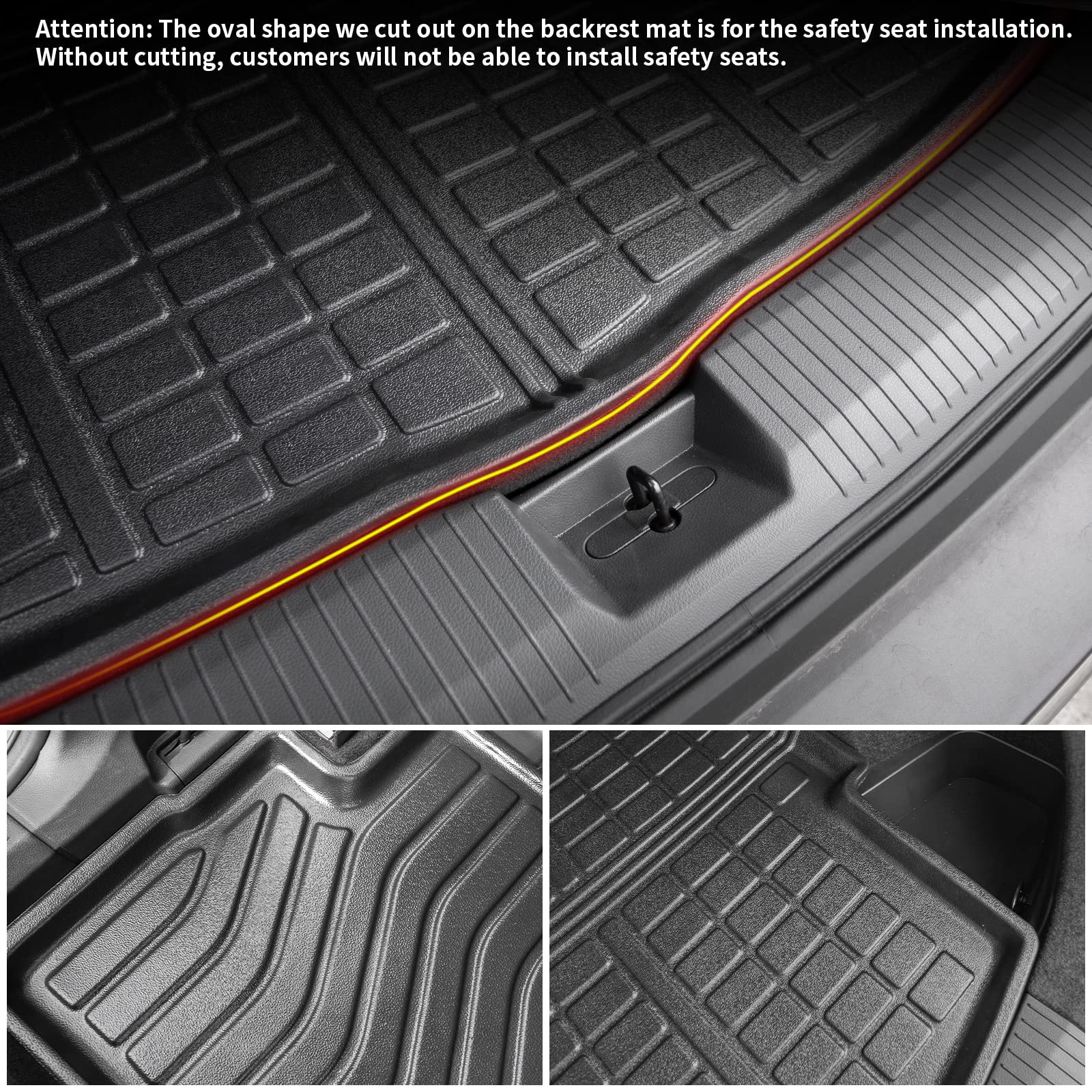 Xipoo All-Weather Floor Mats for 2021-2025 Nissan Rogue - Premium TPE Cargo Liner & Floor Mats Set - Custom Fit Accessories for 2021 2022 2023 2024 2025 Nissan Rogue - Perfect for Road Trips, Daily Commutes & Pet Protection