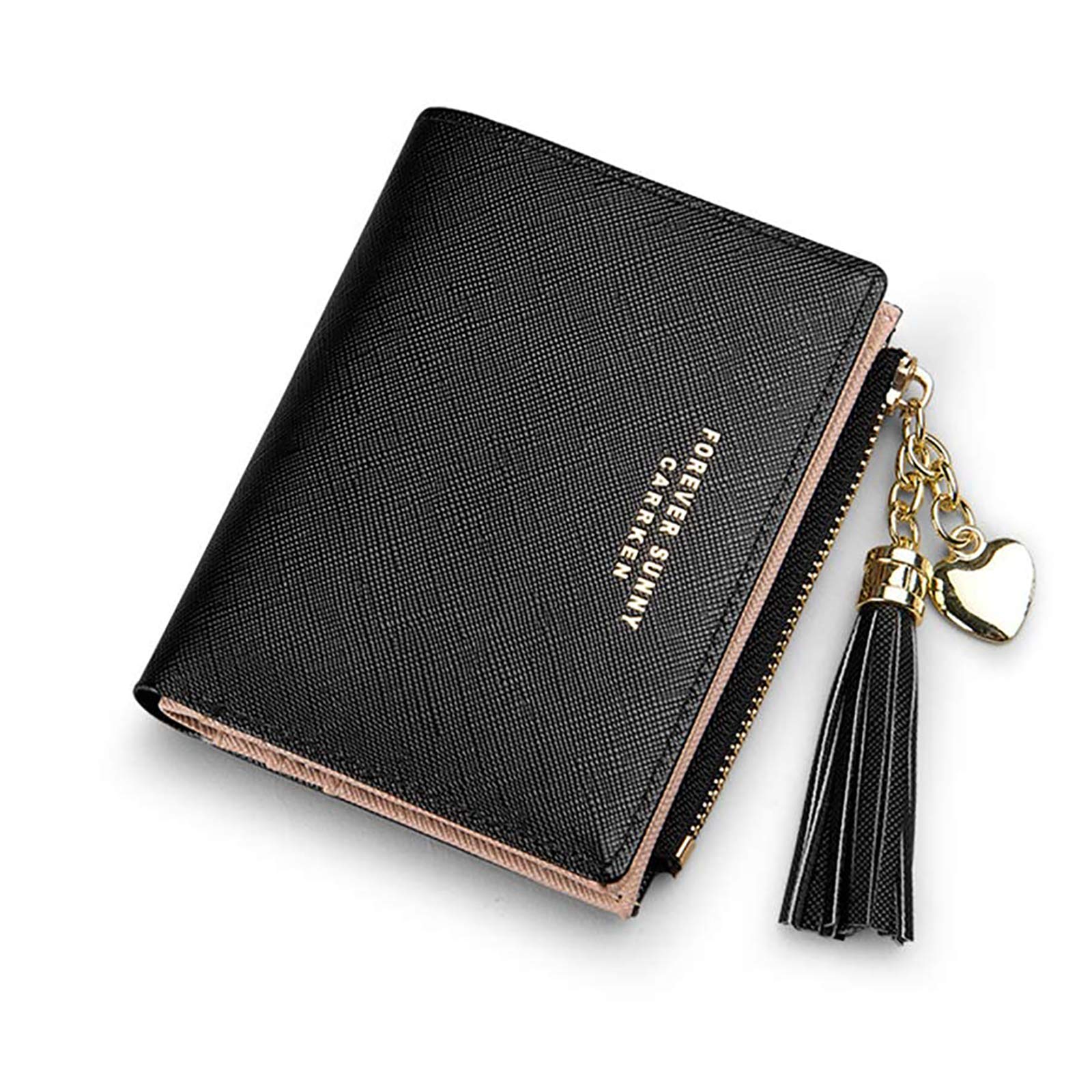 Yafanqi Slim Women's Wallet with Zipper - Compact Coin Purse & ID Card Holder for Girls - Perfect for Everyday Use, Travel, and Gift Giving