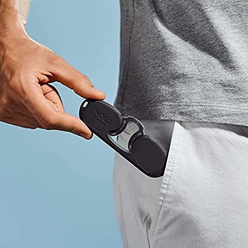 NOOZ Optics Unisex Armless Reading Glasses - Slim Lightweight Reading Glasses for Women & Men with Compact Case | Perfect for Reading, Travel & Everyday Use
