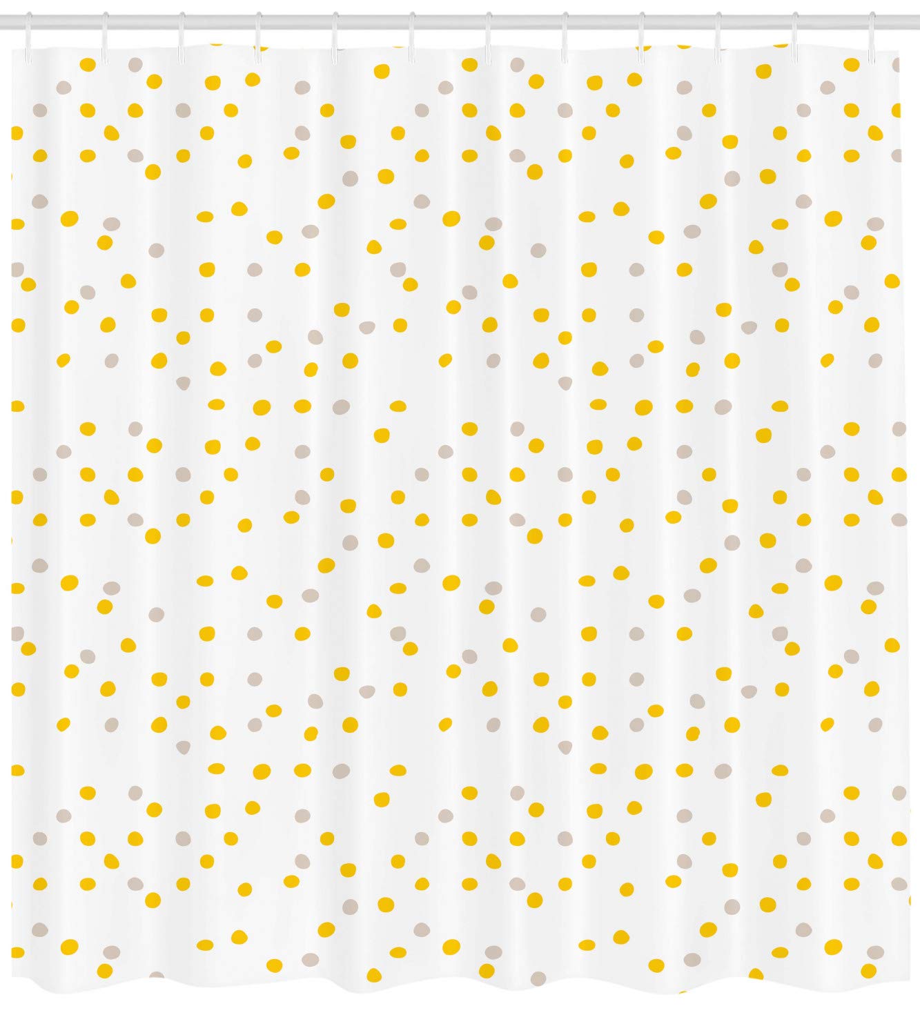 Ambesonne Yellow Polka Dot Shower Curtain - 105