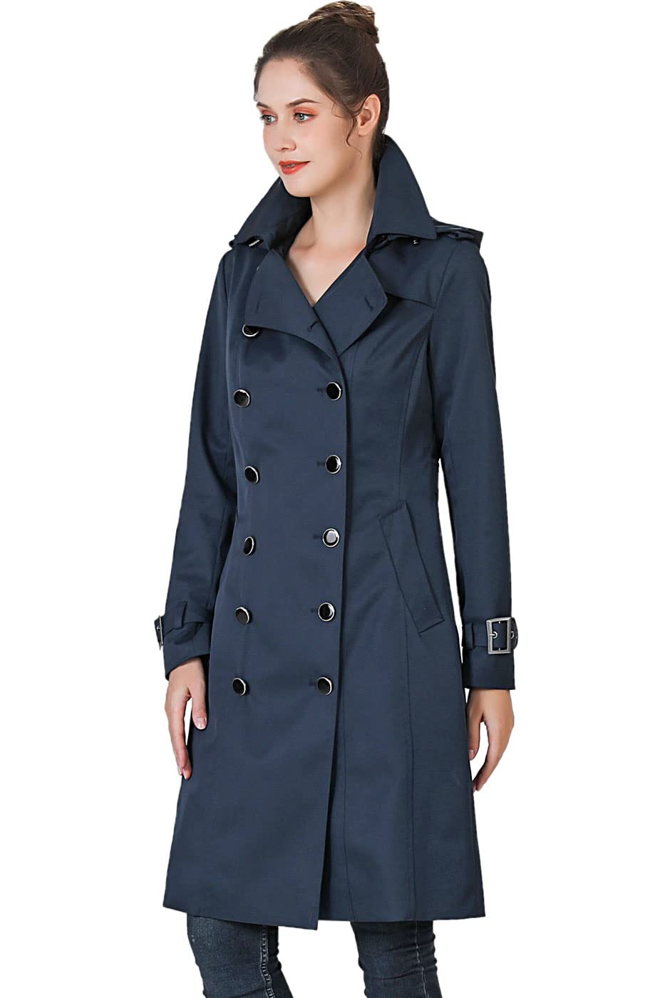 BGSD Women's Karla Waterproof Trench Coat - Classic & Plus Size Options | All-Weather Protection for Commuting, Travel & Outdoor Activities