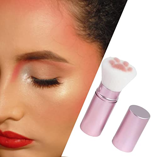 Premium Siah Foundation Makeup Brush - Soft Retractable Powder Brush for Flawless Face Makeup Application | Ideal for Travel, Professional Makeup Kits & Everyday Beauty Routine