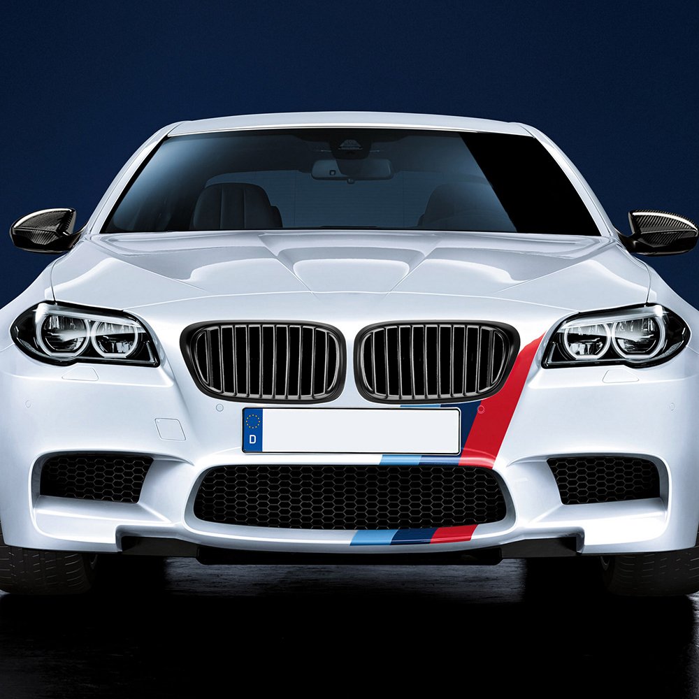 Black Front Hood Kidney Grille with Amber LED Sequential Turn Signal Lights - Compatible with 1997-2003 BMW E39 5 Series | Upgrade Your Car's Style & Safety for Night Driving & Custom Looks