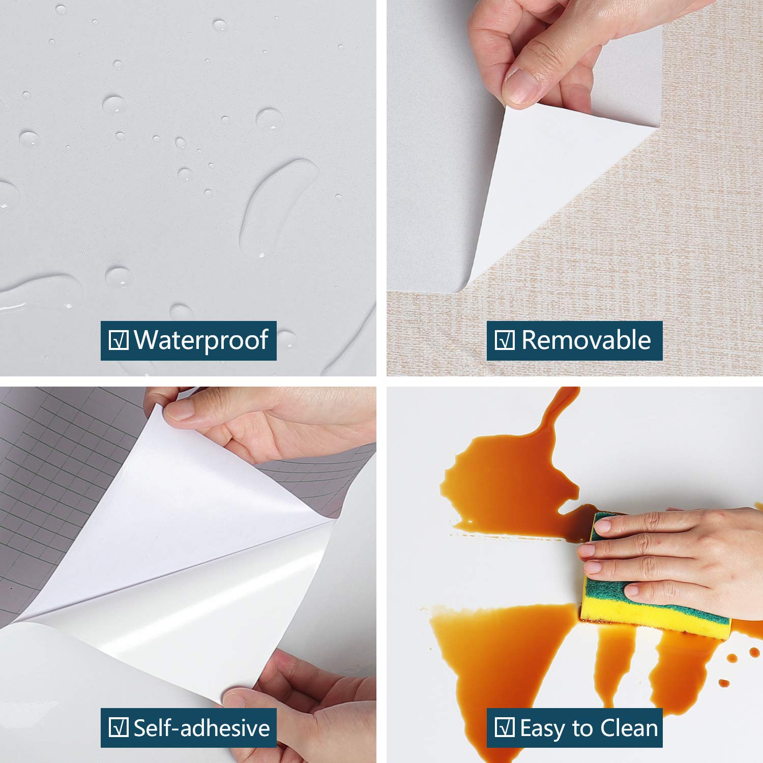 VEELIKE White Contact Paper 15.74x354.33 Inches - Removable Glossy Glitter Wallpaper Peel and Stick - Self Adhesive Wall Covering for Bathroom, Bedroom, Kitchen Cabinets, Countertops & Furniture Décor - Perfect for Home Renovation, DIY Projects & Temporary Decor