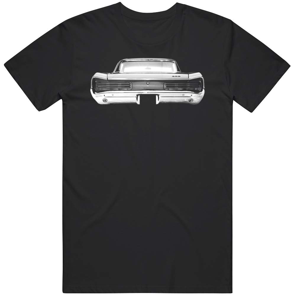 Vintage 1966 Pontiac GTO Back View Silhouette Graphic T-Shirt - Classic Muscle Car Apparel for Men & Women - Perfect for Car Shows, Cruising & Automotive Enthusiasts