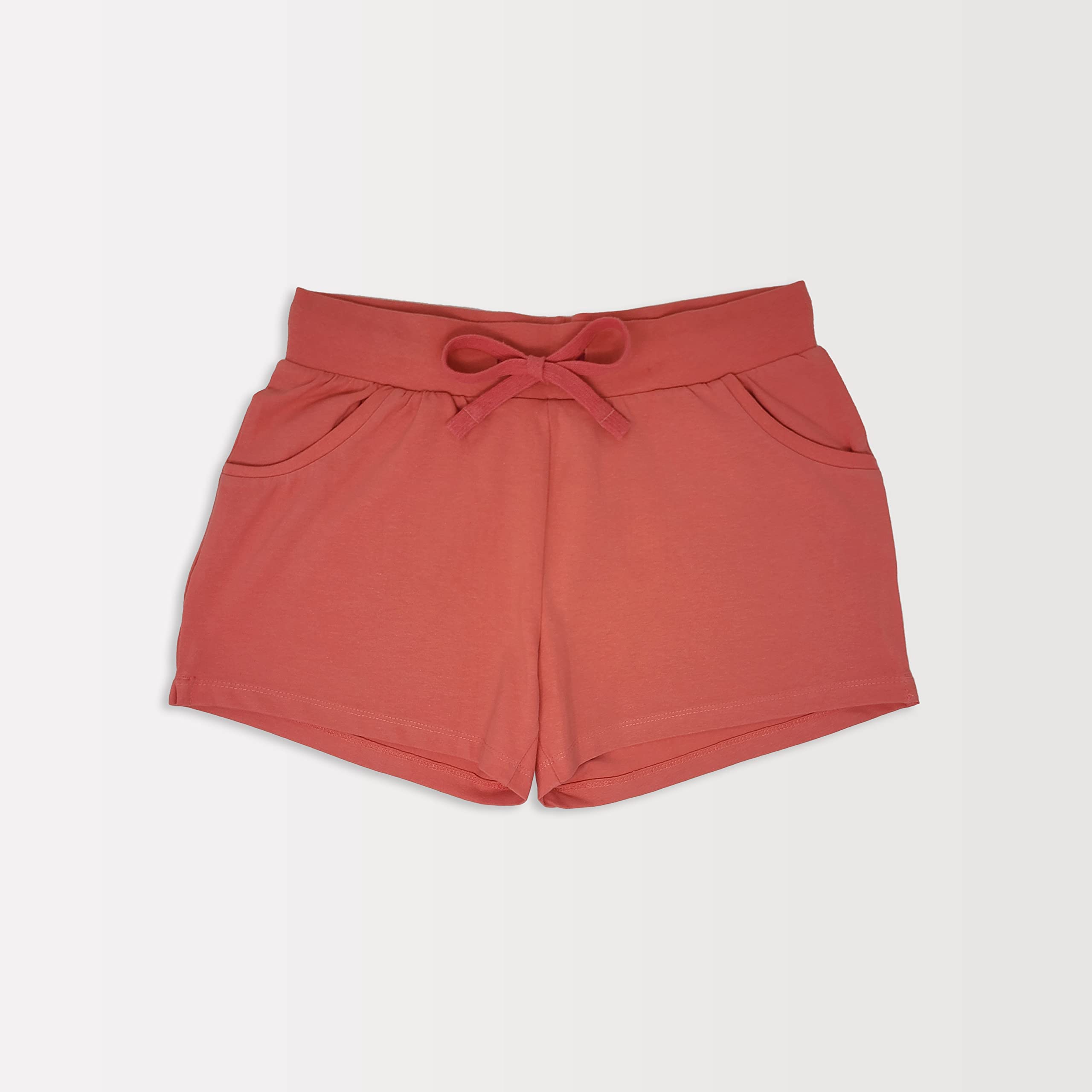 Sexy Basics Women's Cotton Sleep Pajama Shorts - 3-Pack with Pockets & Adjustable Drawstring - Comfy Lounge & Nightwear for Home, Vacation & Sleepovers
