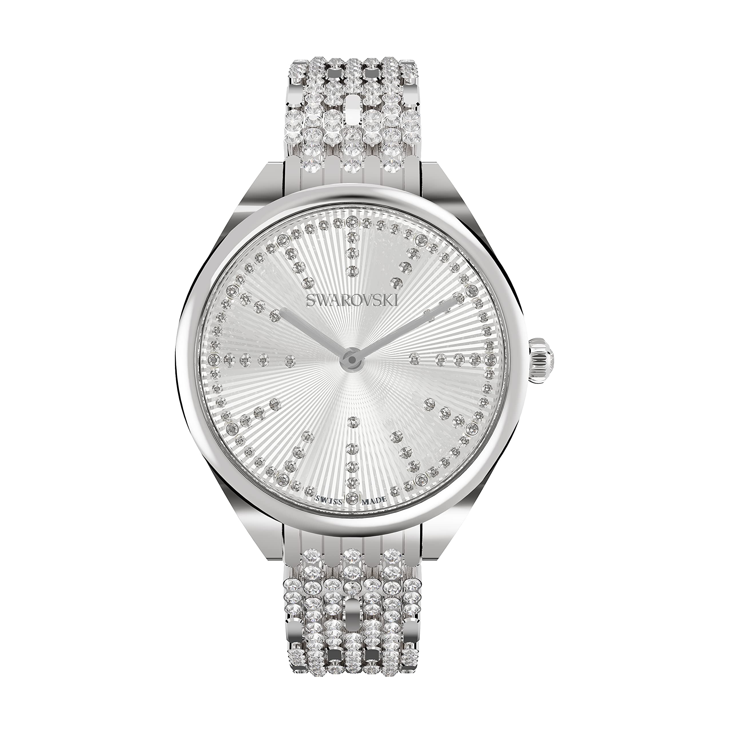 SWAROVSKI Attract Crystal Watch Collection for Women - Elegant Metal Bracelet Watch, Luxury Gift for Her, Perfect for Parties & Special Occasions