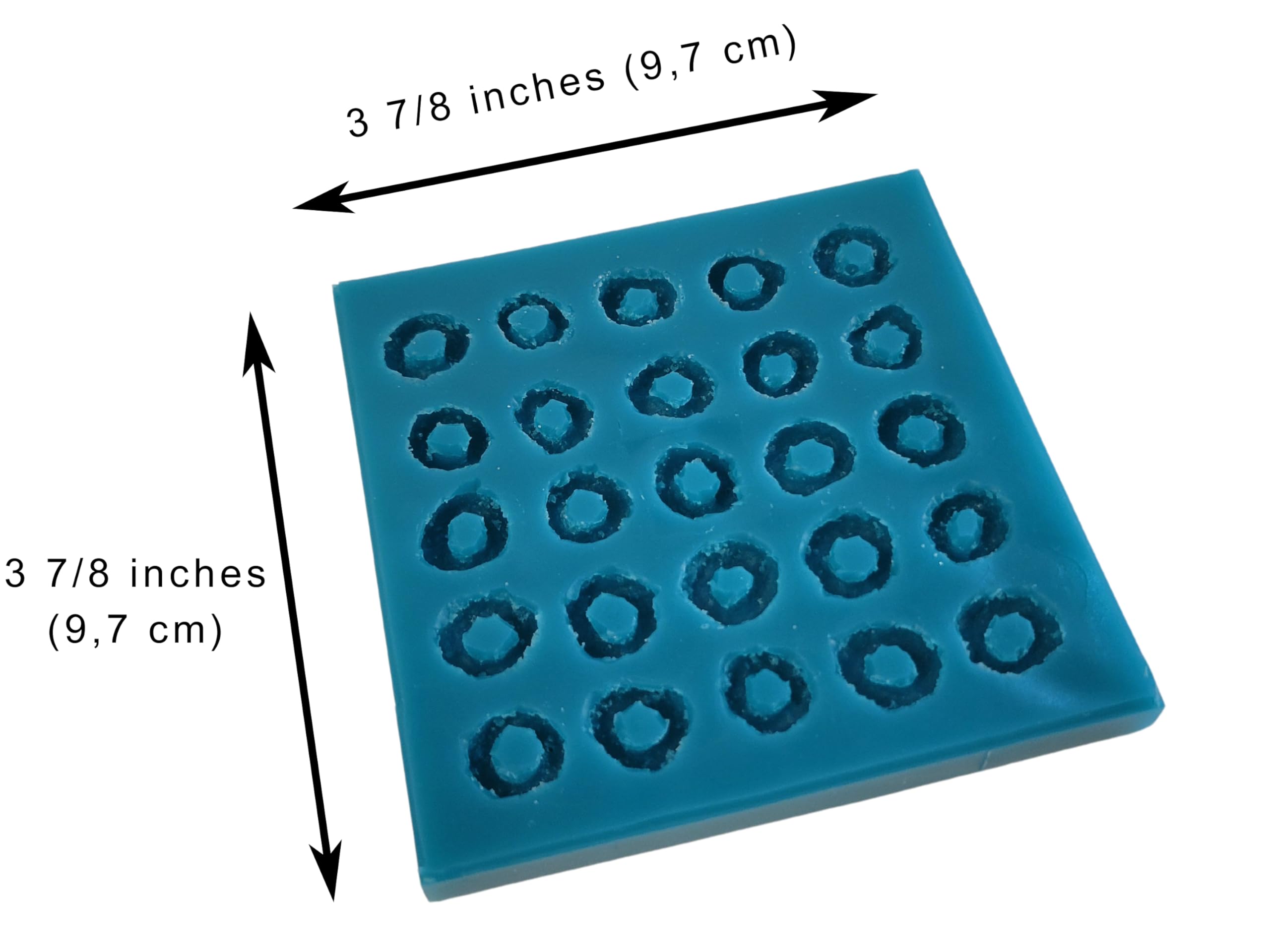 Fruit Rings Cereal Silicone Mold - 25 Cavity Baking Mold for Wax Melts, Resin Crafts, Soap Making - Perfect for DIY Candles, Cake Decorations & Bath Bombs