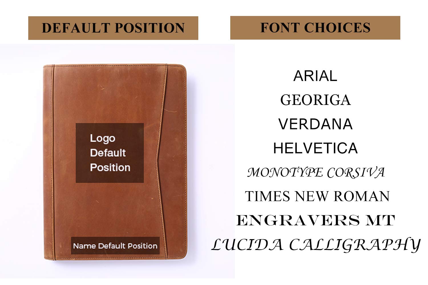 **Personalized Leather Portfolio Padfolio for Men - Custom Engraved Gift for Father's Day, Birthday, Husband, Dad & Son - Brown Leather Business Organizer - Perfect for Office, Meetings & Professional Use**