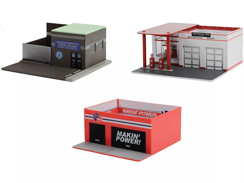 Greenlight 1/64 Scale Mechanic's Corner Series 10 - 3-Piece Diorama Set for Diecast Model Cars | Perfect for Collectors, Display Cases & Diorama Scenes