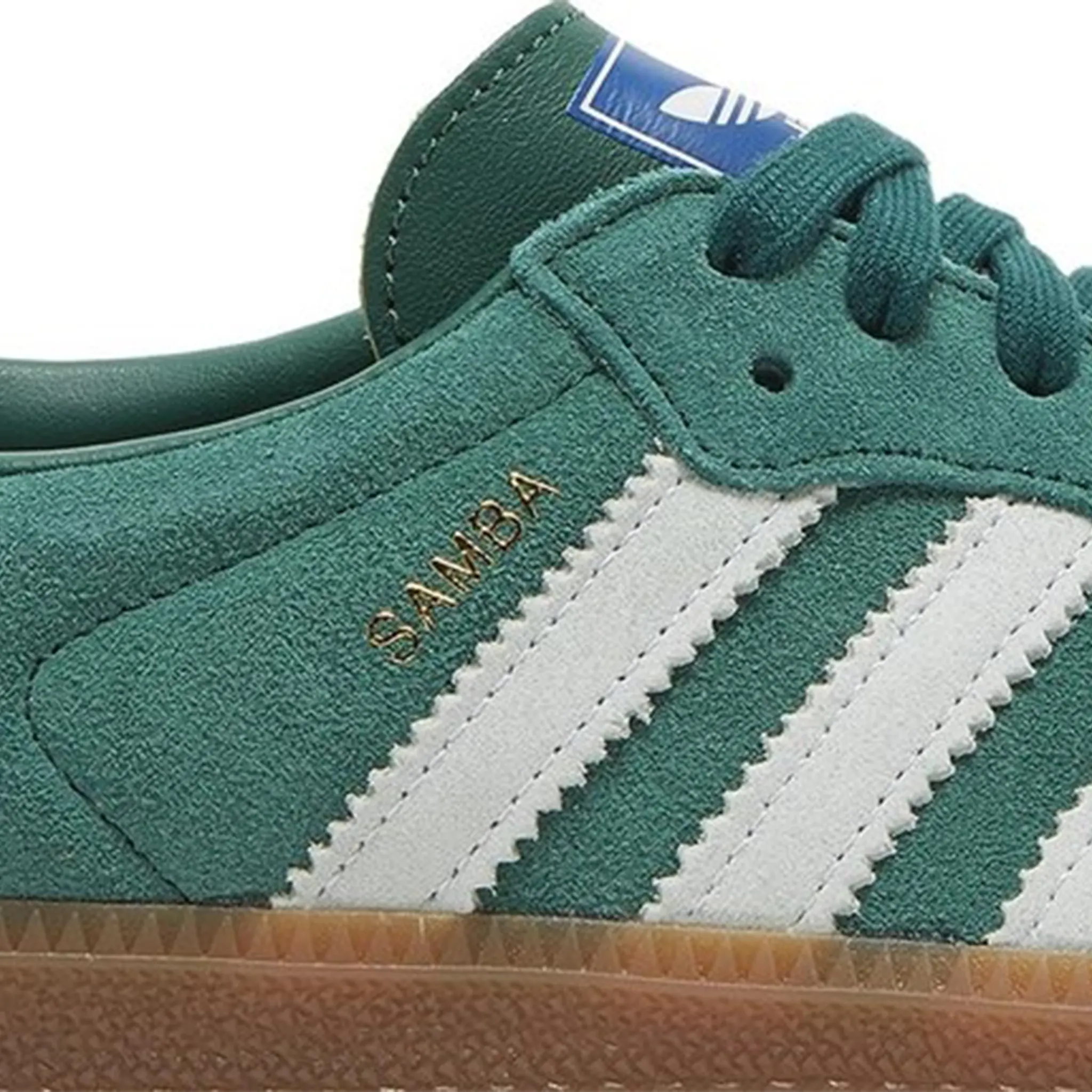 Adidas Samba OG Sneakers - Collegiate Green Gum Sole | Classic Retro Running Shoes for Men & Women | Perfect for Casual Wear, Street Style & Gym Workouts