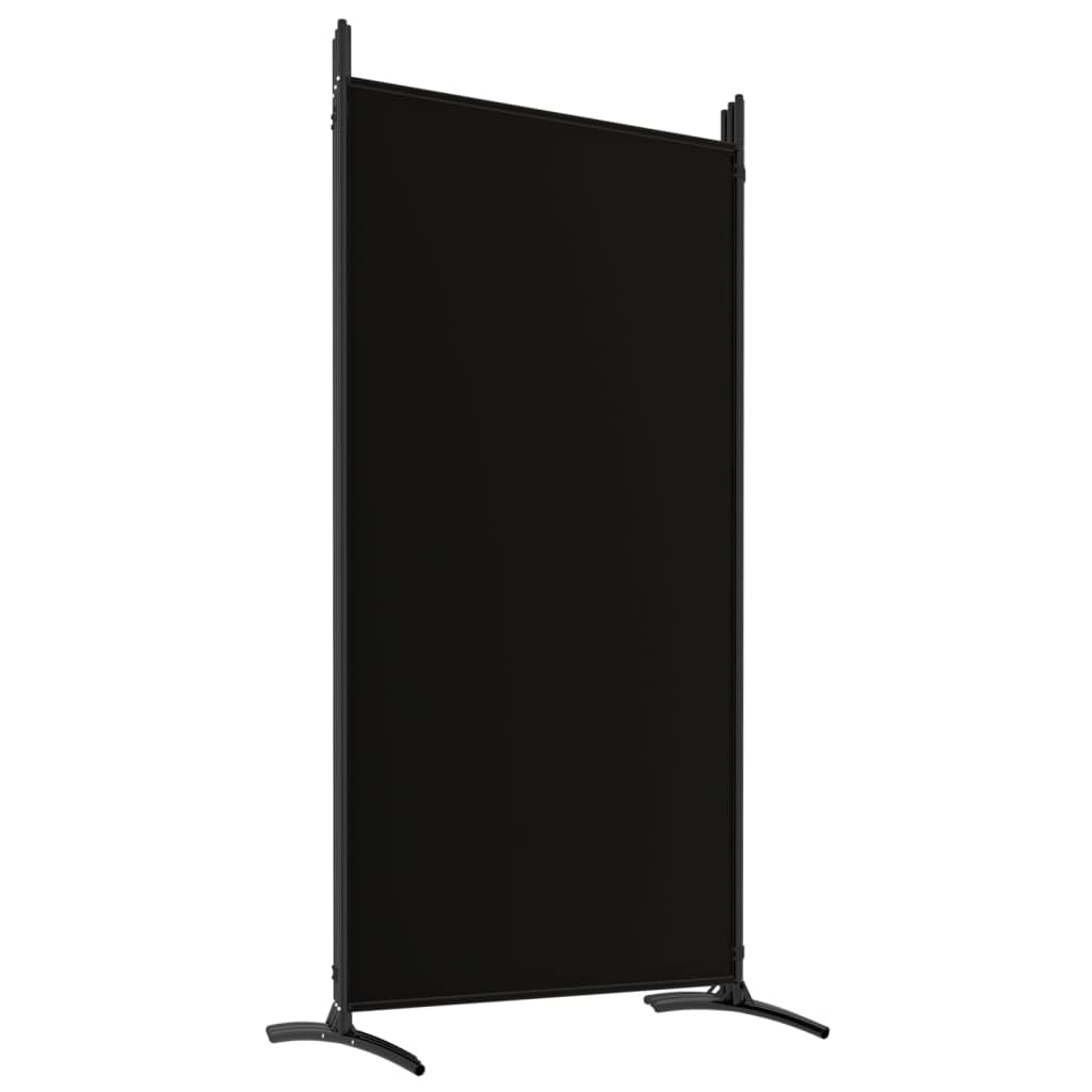BaraSh 6-Panel Black Fabric Room Divider Screen - 204.7