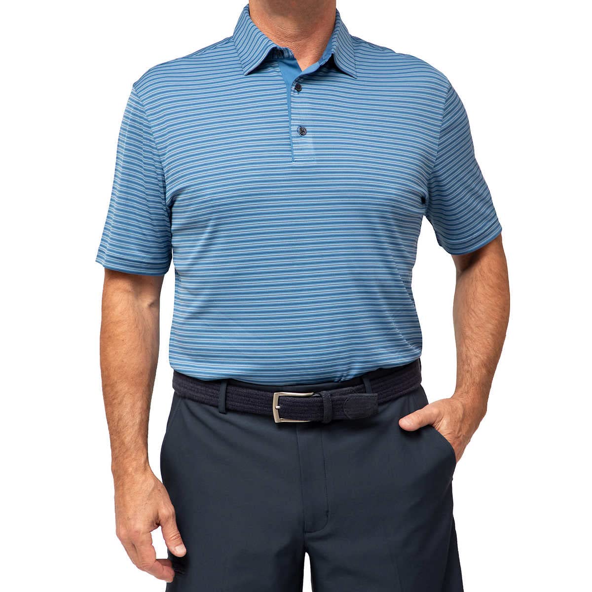 Greg Norman Men's ML75 Performance Golf Polo Shirt | Moisture-Wicking & UV Protection | Collared Sport Shirt for Golf & Casual Wear | USA Sizes | Perfect for Golf Tournaments & Summer Outdoor Activities