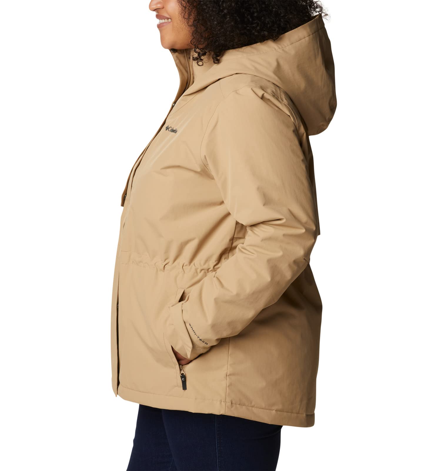 Columbia Women's Hadley Trail Jacket - Lightweight Waterproof Hiking Jacket for Outdoor Adventures, Rainy Days & Travel