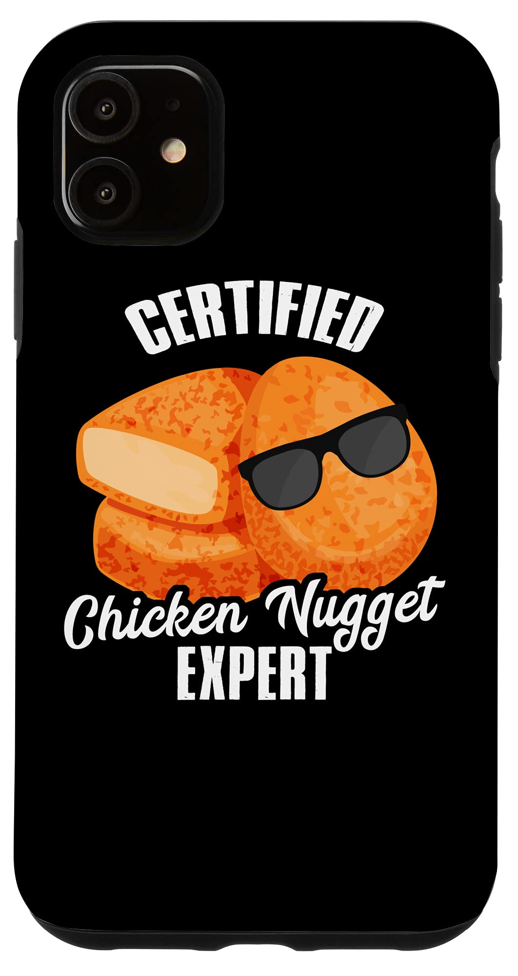 iPhone 11 Case - Certified Chicken Nugget Expert Funny Food Design | Protective Phone Cover for iPhone 11 | Perfect Gift for Food Lovers & Snack Enthusiasts