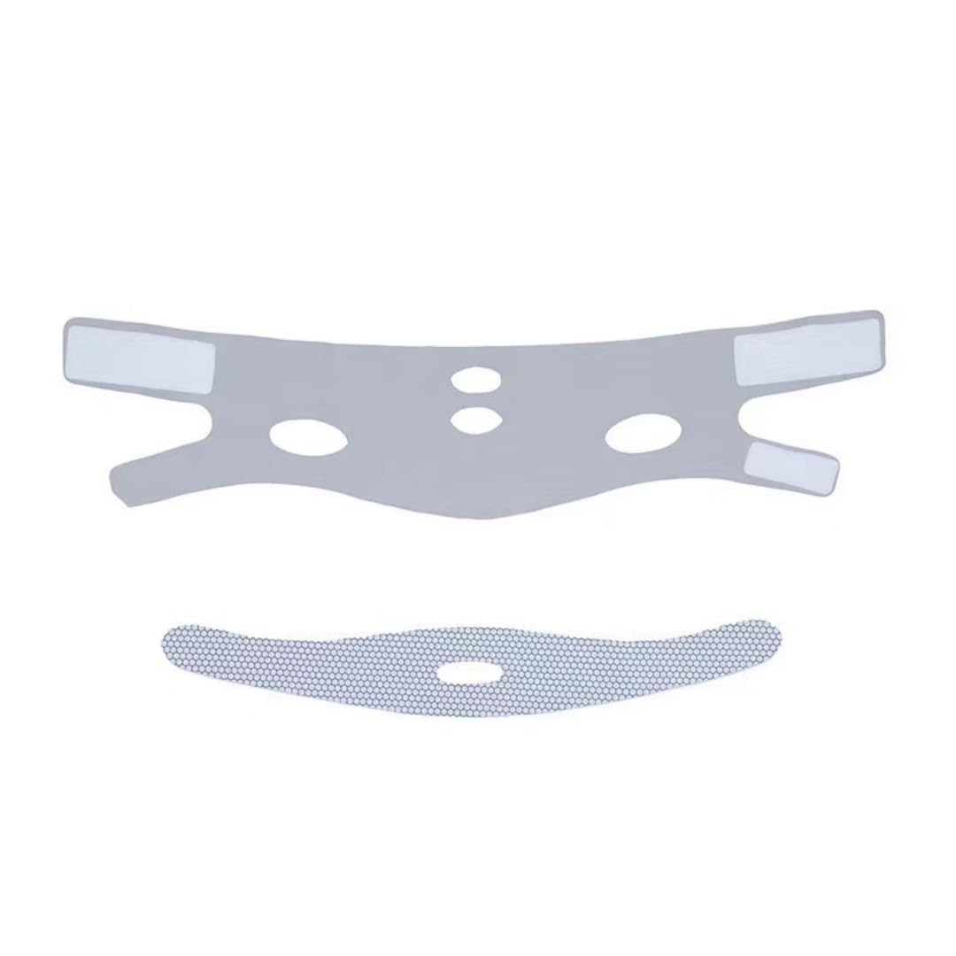 Anti-Wrinkle Face Slimming Mask - Breathable V-Line Lifting Bandage for Chin & Jawline, Wrinkle Reducer & Face Shaper for Defined V-Shape (Grey) | Perfect for Home Spa, Self-Care & Instant Face Contouring
