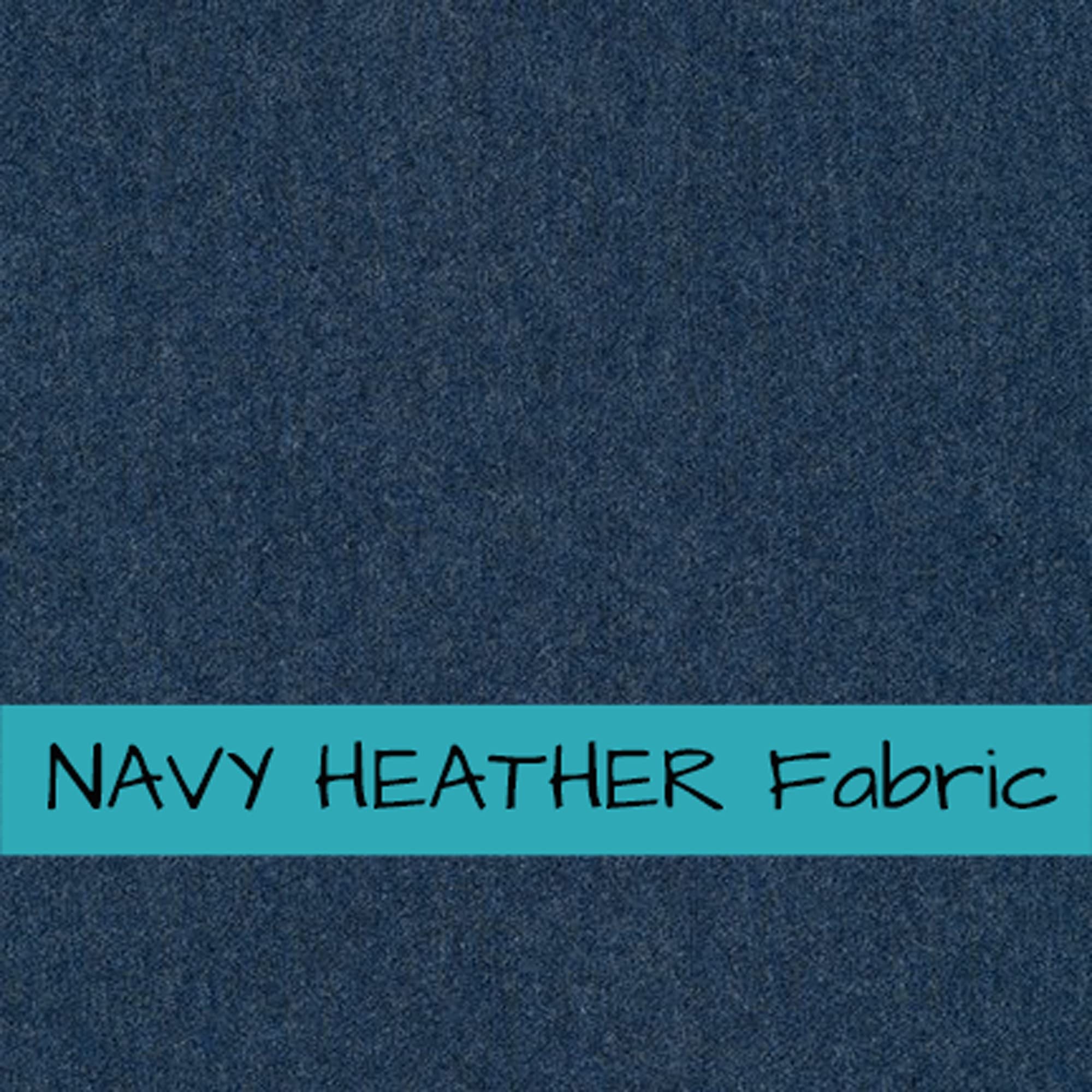 4 Inch Stretch Fabric Book Cover for Paperbacks & Hardcovers - Navy Heather Blue 4x6 Book Sleeve | Small Mass Market Paperback Protector | Perfect for Adults, Travel, School & Library Use