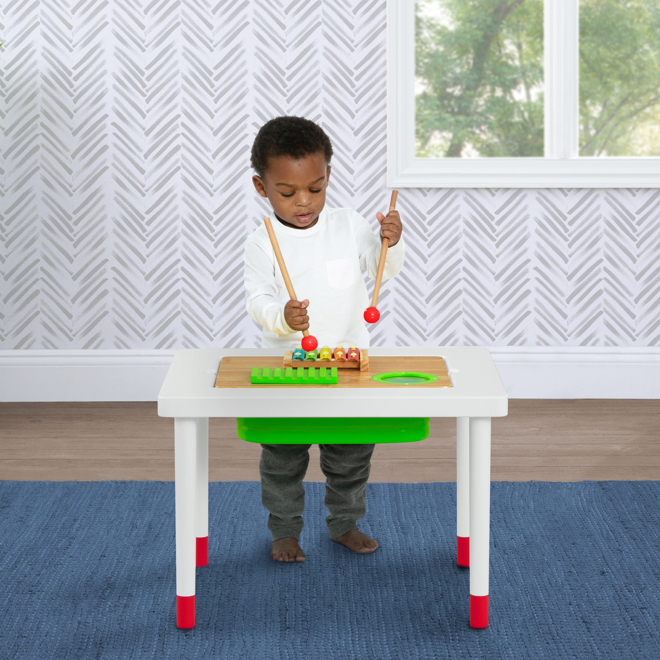 Compact Play & Learn Sensory Table for Kids - Interactive Toddler Activity Table for Early Learning & Development - Perfect for Daycare, Preschool & Home Playrooms