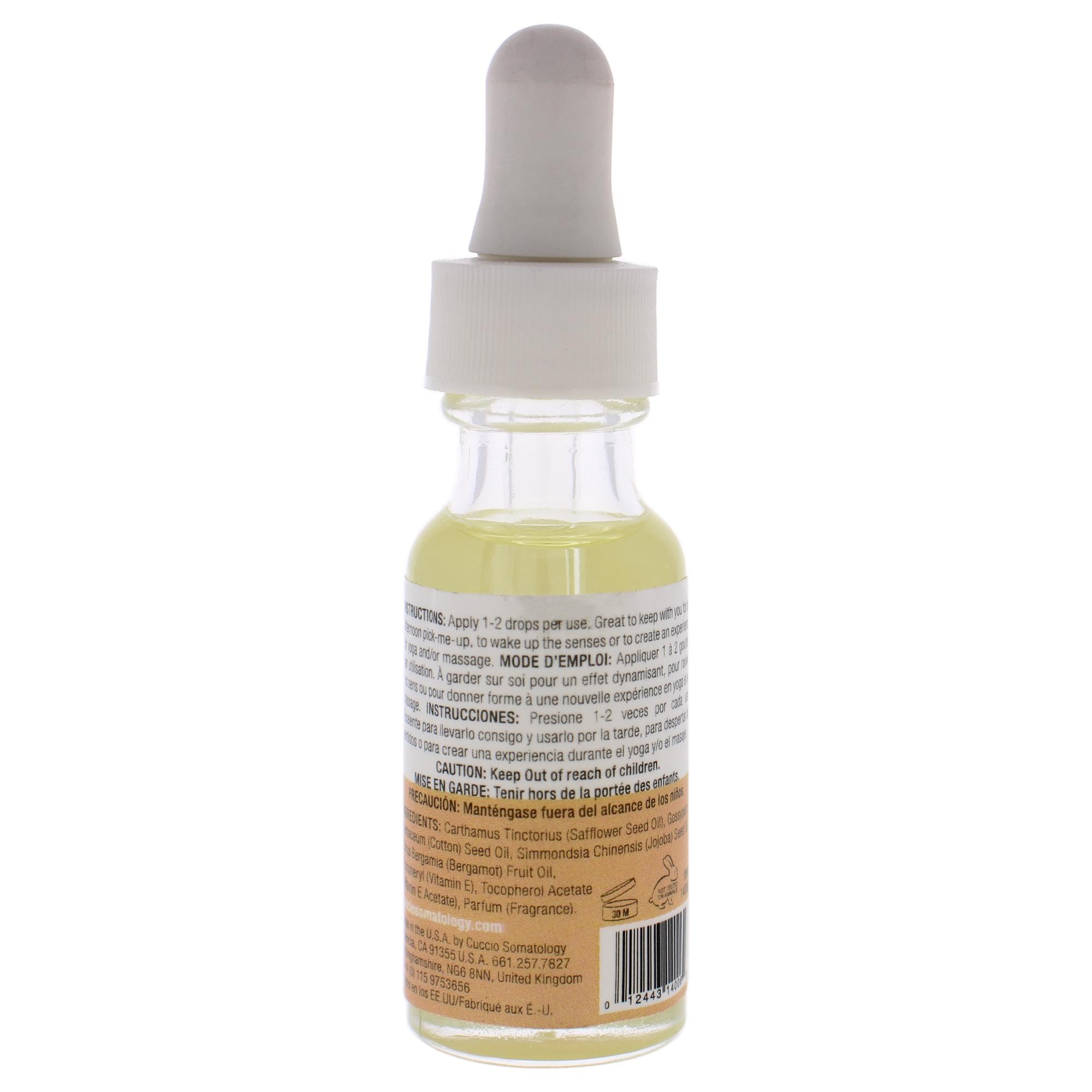 Cuccio Somatology Bergamot Balancing Oil - Natural Aromatherapy Essential Oil for Relaxation & Stress Relief - Perfect for Massage, Diffusers & Skincare
